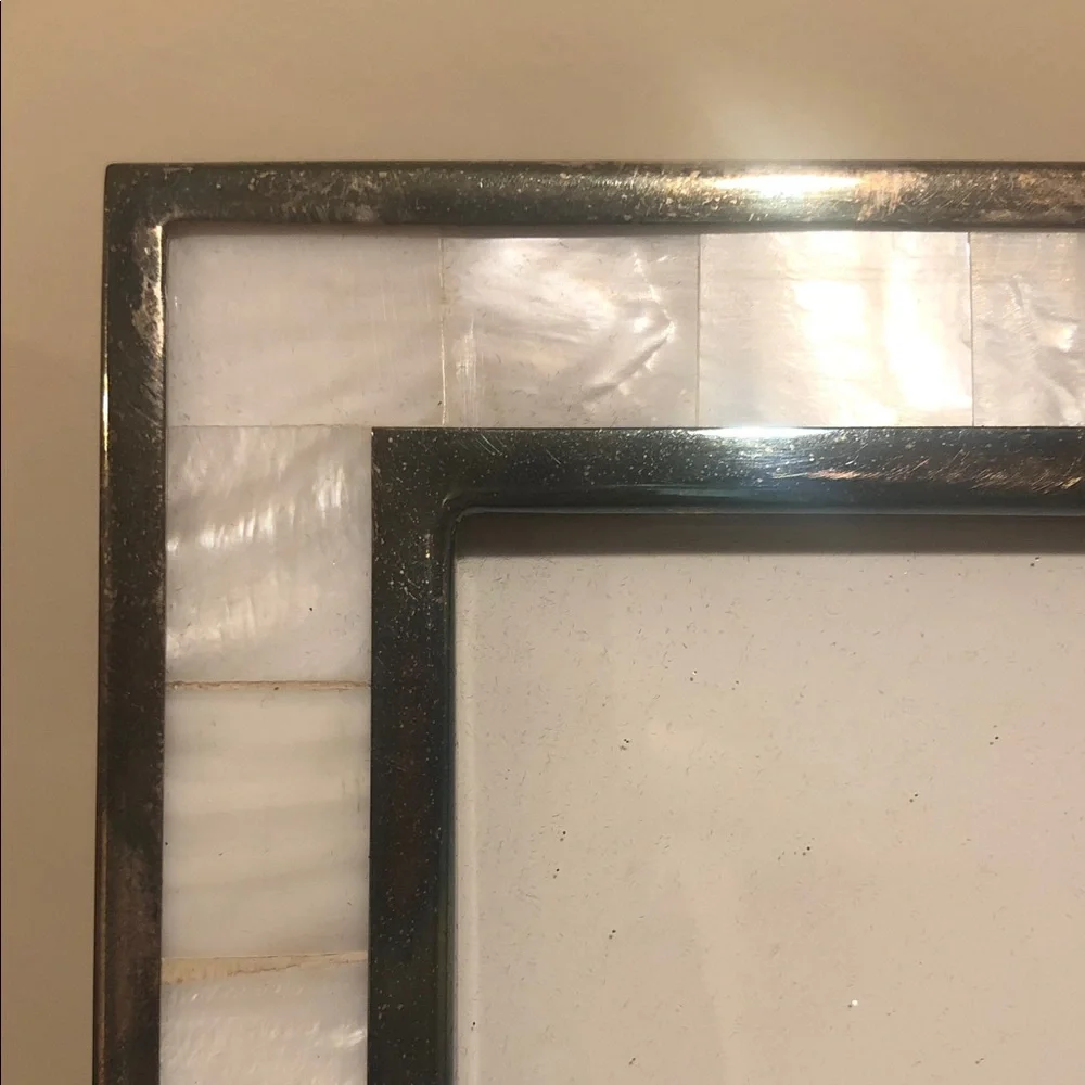 Pottery Barn Silver and Cream Frame - Picture 5 of 5